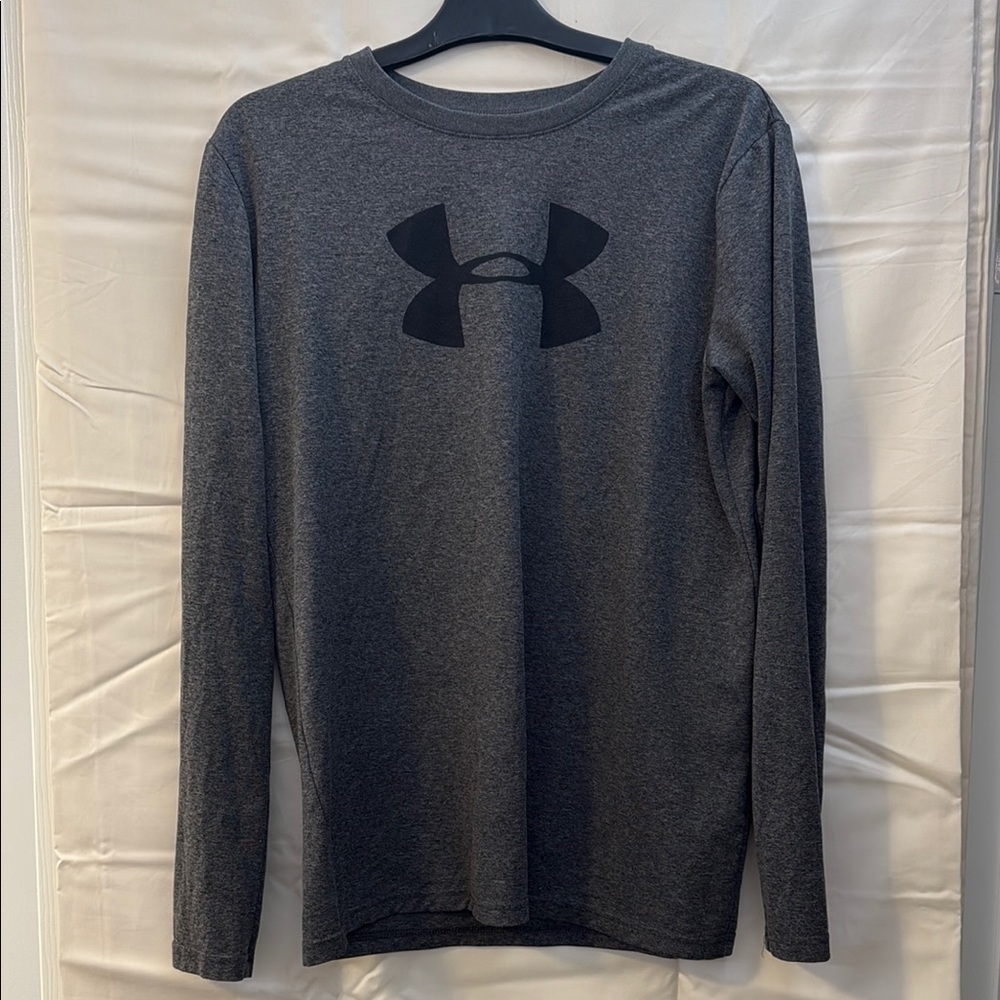 Under Armour Youth Charcoal Long Sleeve Tee